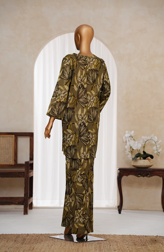Hum Johli by Amna Khadija Printed Fine Cotton Stitched 2 Piece Suit - AKHJ-08 - AM25AKHJ - Green - Summer Collection