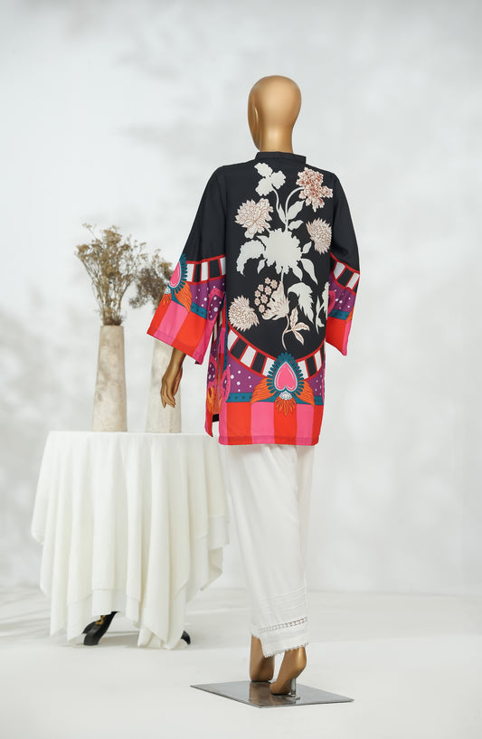 Amna Khadija Fit for Coffee Digital Printed Poly Swiss Stitched Top - FFC-02 - AM25BYND - Black - Premium Collection