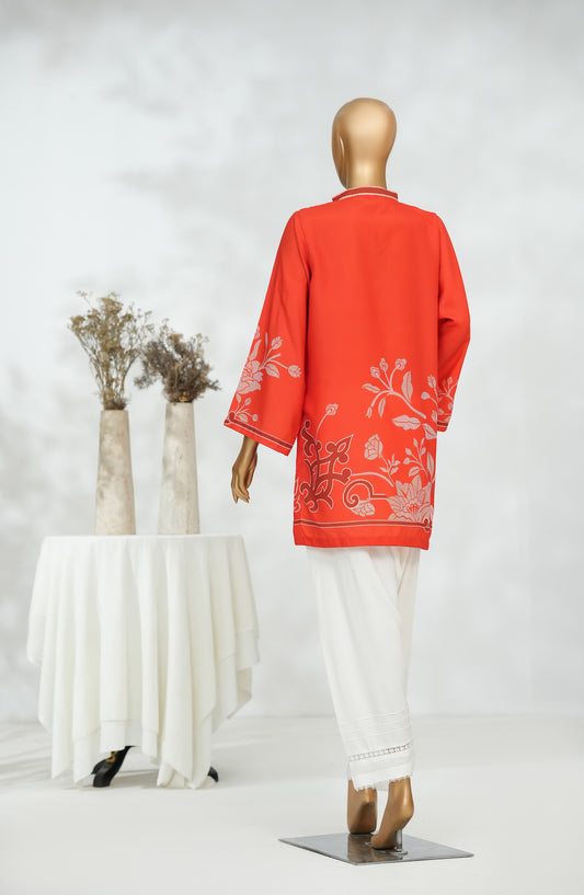 Amna Khadija Fit for Coffee Digital Printed Poly Swiss Stitched Top - FFC-01 - AM25BYND - Orange - Premium Collection