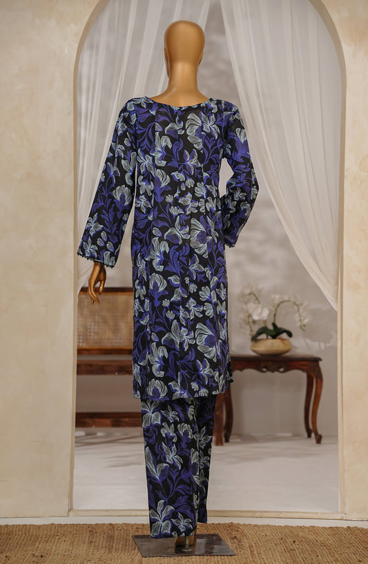 Amna Khadija Heartpop Digital Printed Lawn RTW 2 Piece Femme Flare Suit - HPFF06 - AM25PRFR - Black - Summer Collection