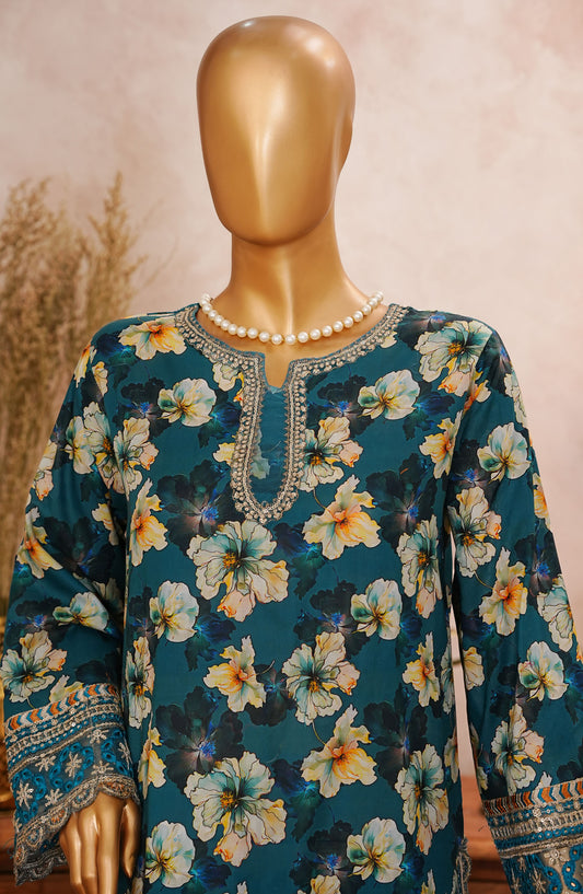 Sangeet by Amna Khajida Embroidered Lawn Pret 2 Piece Suit - AM25FRS - SFSC-05 - Mustard - Festive Collection