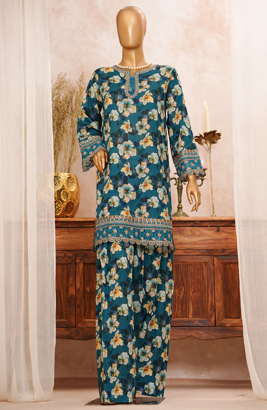Sangeet by Amna Khajida Embroidered Lawn Pret 2 Piece Suit - AM25FRS - SFSC-05 - Mustard - Festive Collection