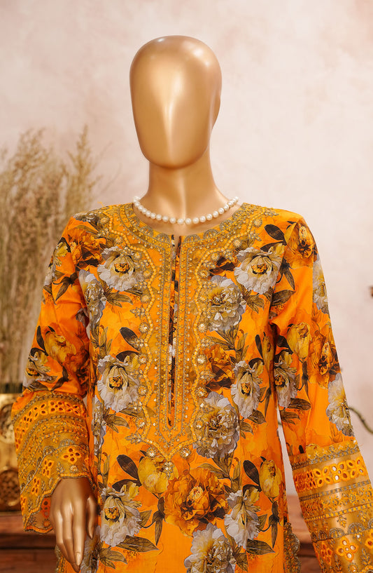Sangeet by Amna Khajida Embroidered Lawn Pret 2 Piece Suit - AM25FRS - SFSC-06 - Pink - Festive Collection