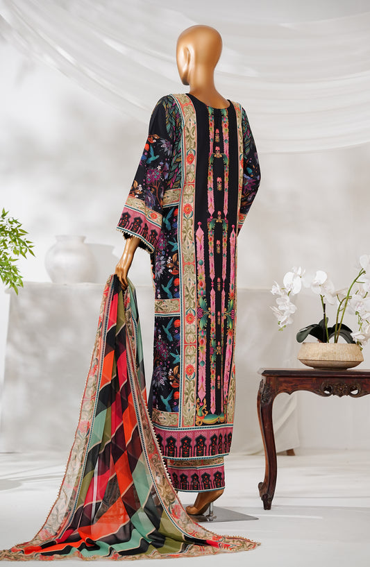 Amna Khadija Swiss Lawn Stitched 3 Piece Suit - Design-01 - AK25STRN - Multi - Summer Collection