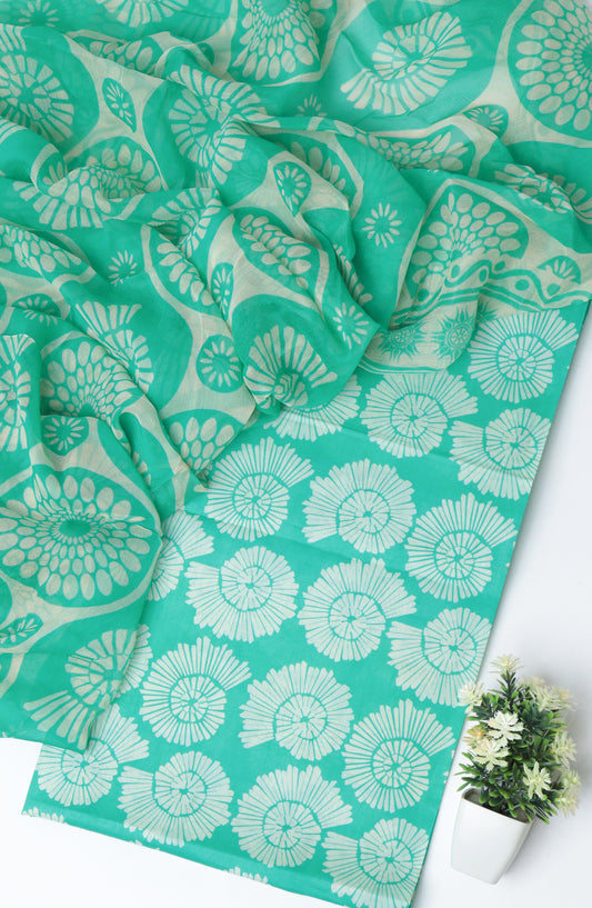 Amna Khadija Printed Lawn Unstitched 3 Piece Suit - D-09 - AM26PTX - Ferozi - Summer Collection