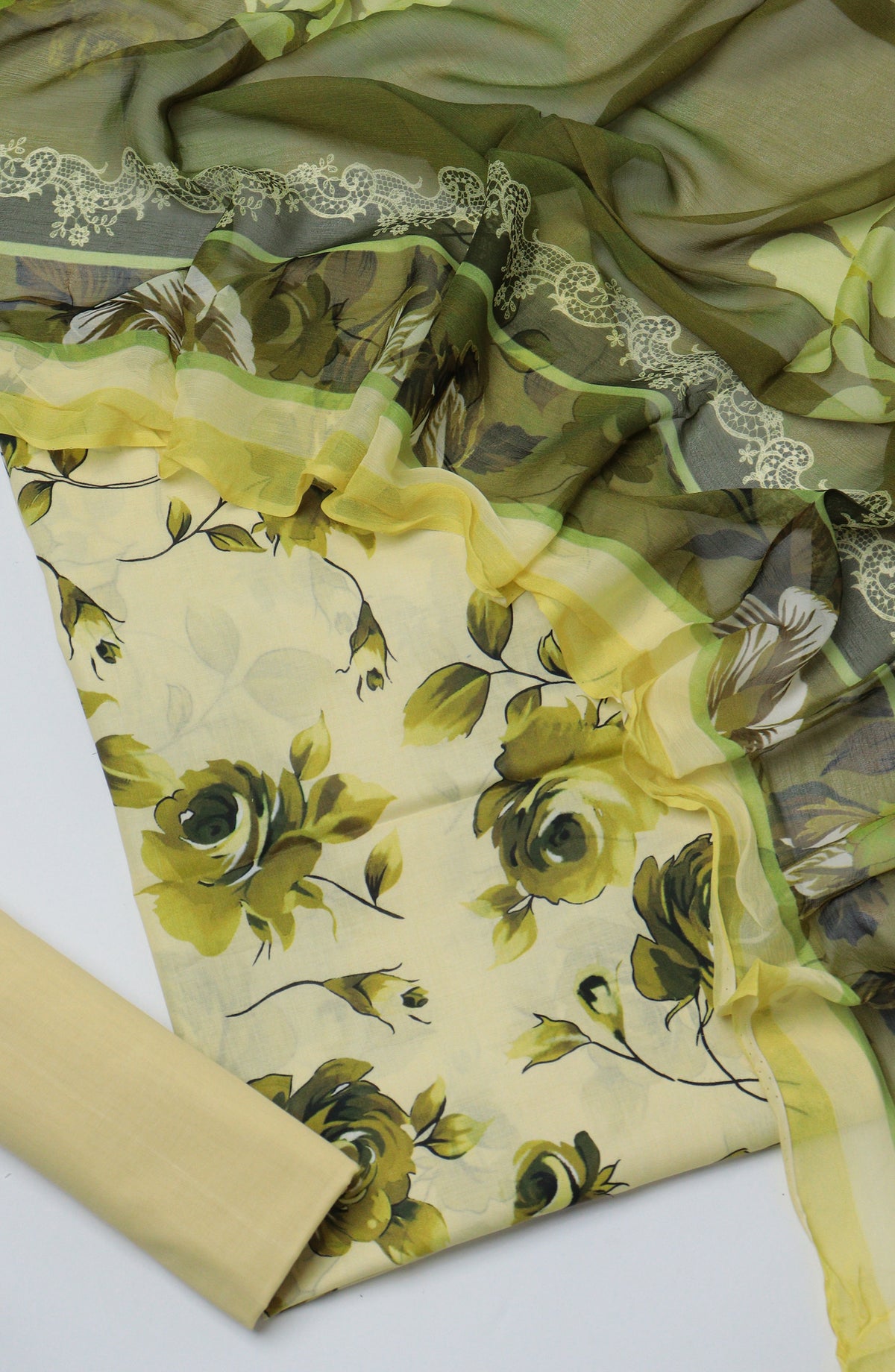 Amna Khadija Printed Lawn Unstitched 3 Piece Suit - D-06 - AM26PTX - Green - Summer Collection