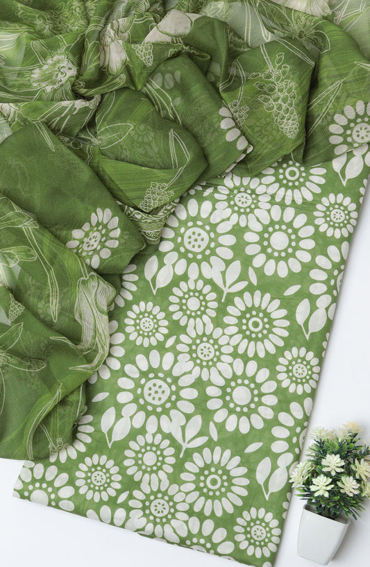 Amna Khadija Printed Lawn Unstitched 3 Piece Suit - D-06 - AM26PTX - Green - Summer Collection