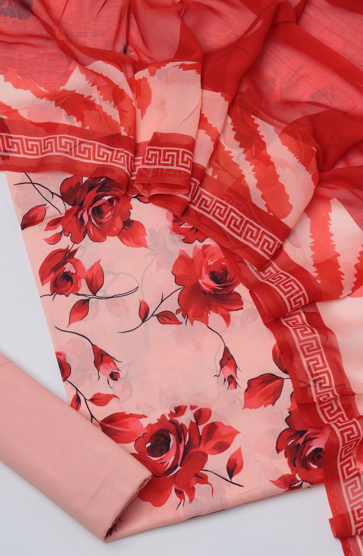 Amna Khadija Printed Lawn Unstitched 3 Piece Suit - D-04 - AM26PTX - Pink - Summer Collection