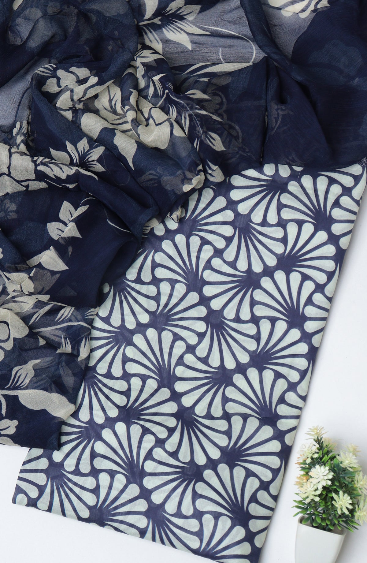 Amna Khadija Printed Lawn Unstitched 3 Piece Suit - D-05 - AM26PTX - Blue - Summer Collection