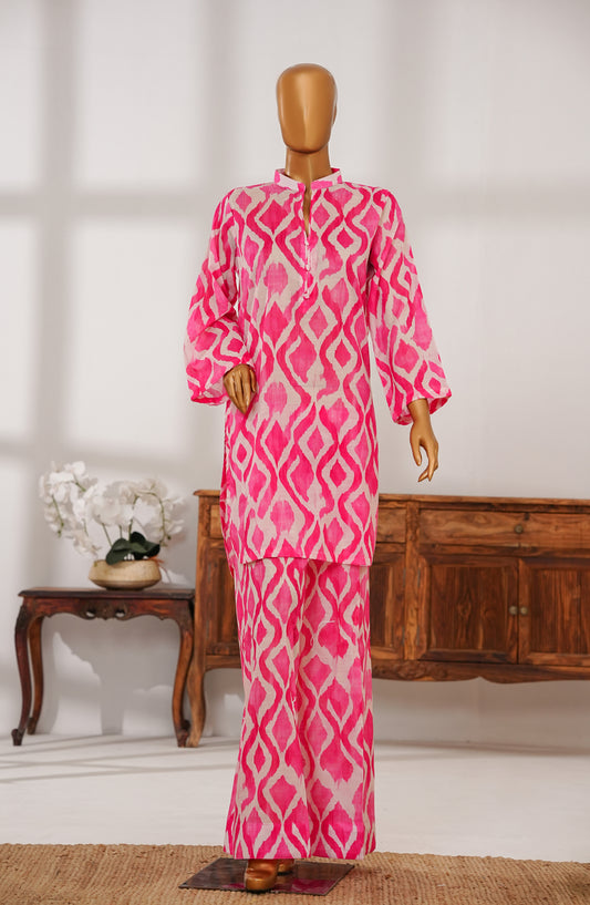 Amna Khadija Carell 88 Printed Lawn Stitched 2 Piece Suit - AKCS-01 - AM25CR88 - Pink - Summer Collection