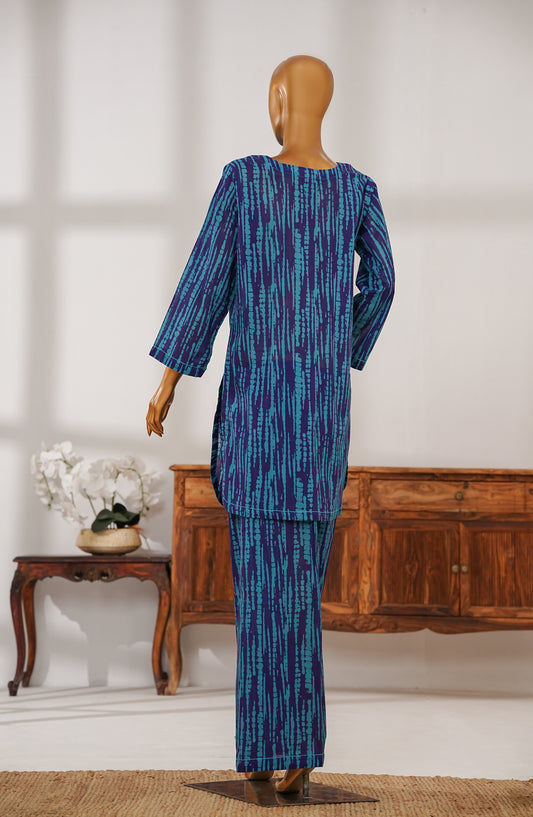 Amna Khadija Carell 88 Printed Lawn Stitched 2 Piece Suit - AKCS-04 - AM25CR88 - Blue - Summer Collection