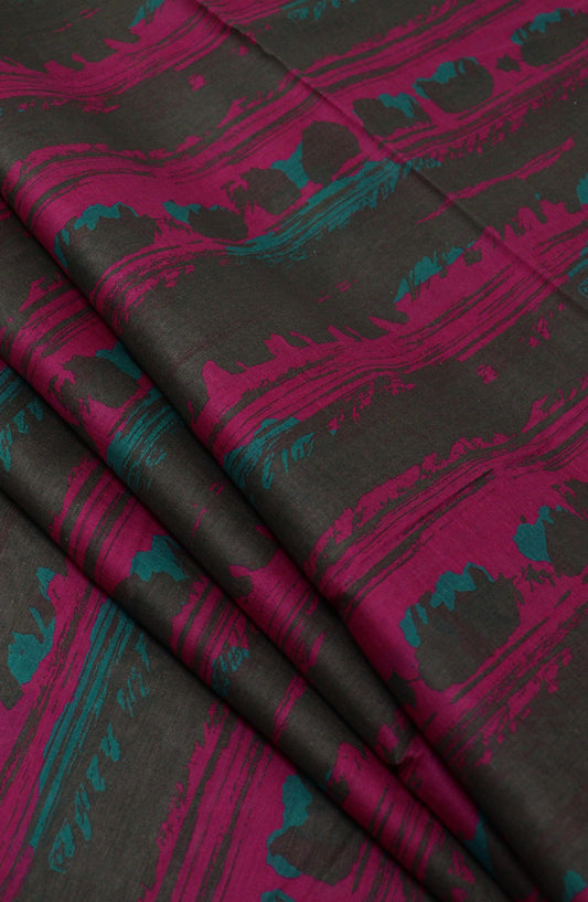 Amna Khadija Classic Printed Lawn Unstitched 2 Piece Suit - Design-25 - AK25CFL6 - Hot Pink - Summer Collection