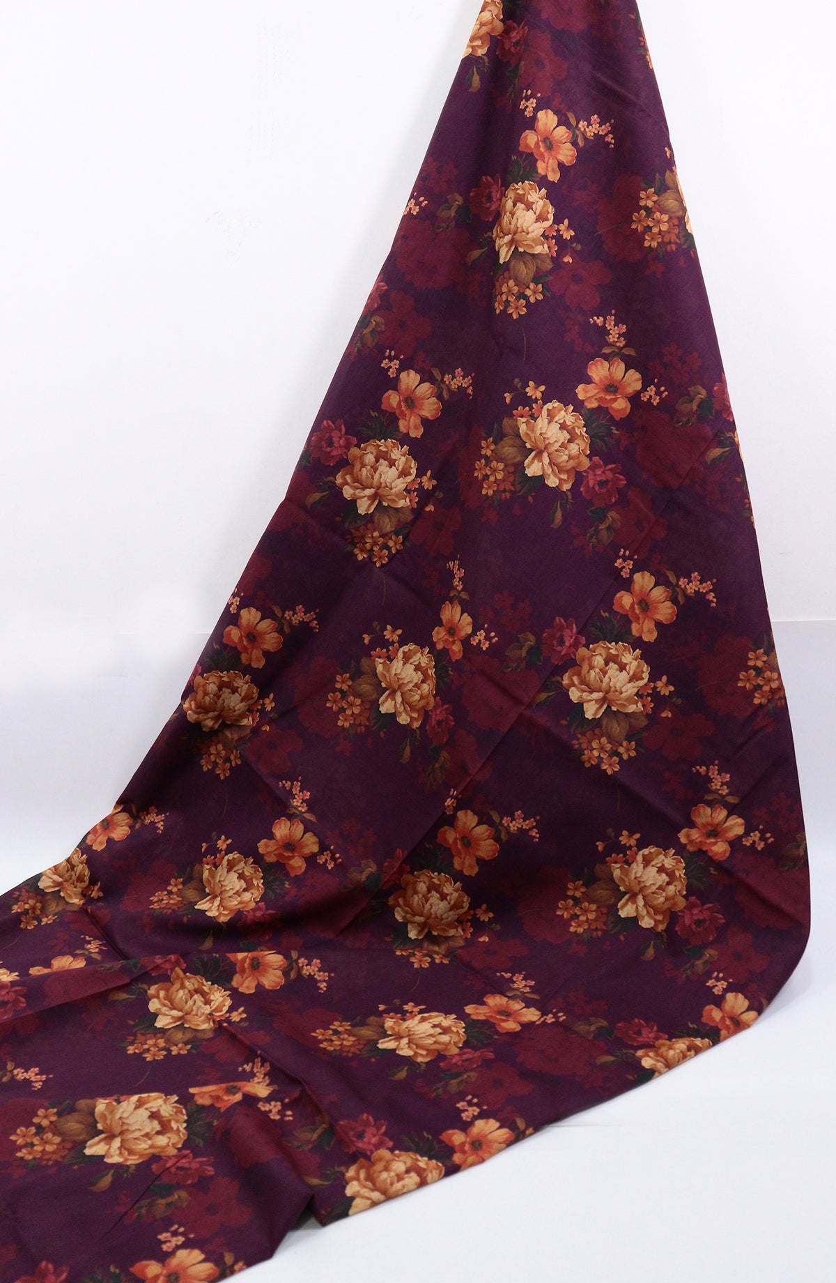Amna Khadija Classic Printed Lawn Unstitched 2 Piece Suit - Design-35 - AK25CFL6 - Purple - Summer Collection