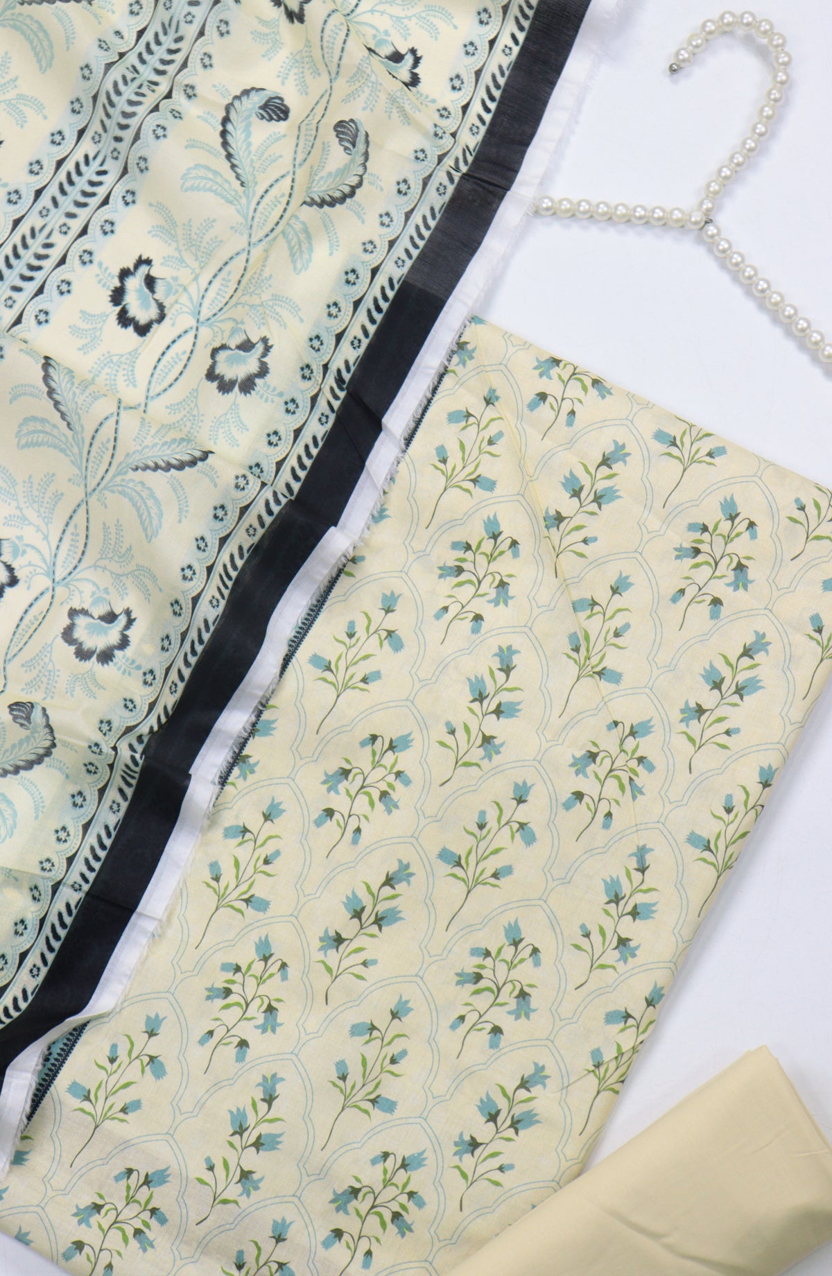 Amna Khadija Printed Cotton Unstitched 3 Piece Suit - Design-B-10 - AM25MIDC - Yellow - Mid Summer Collection