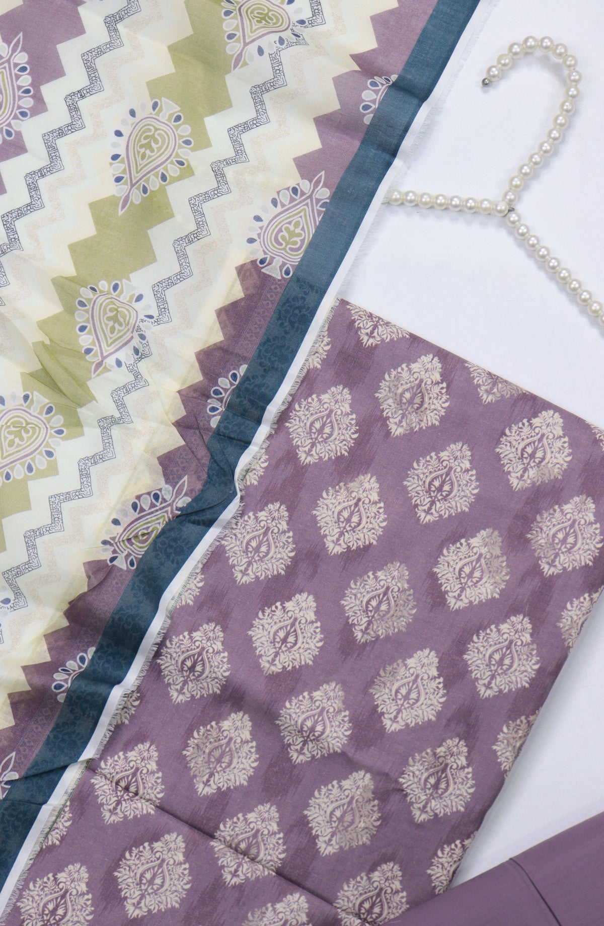 Amna Khadija Printed Cotton Unstitched 3 Piece Suit - Design-B-06 - AM25MIDC - Purple - Mid Summer Collection