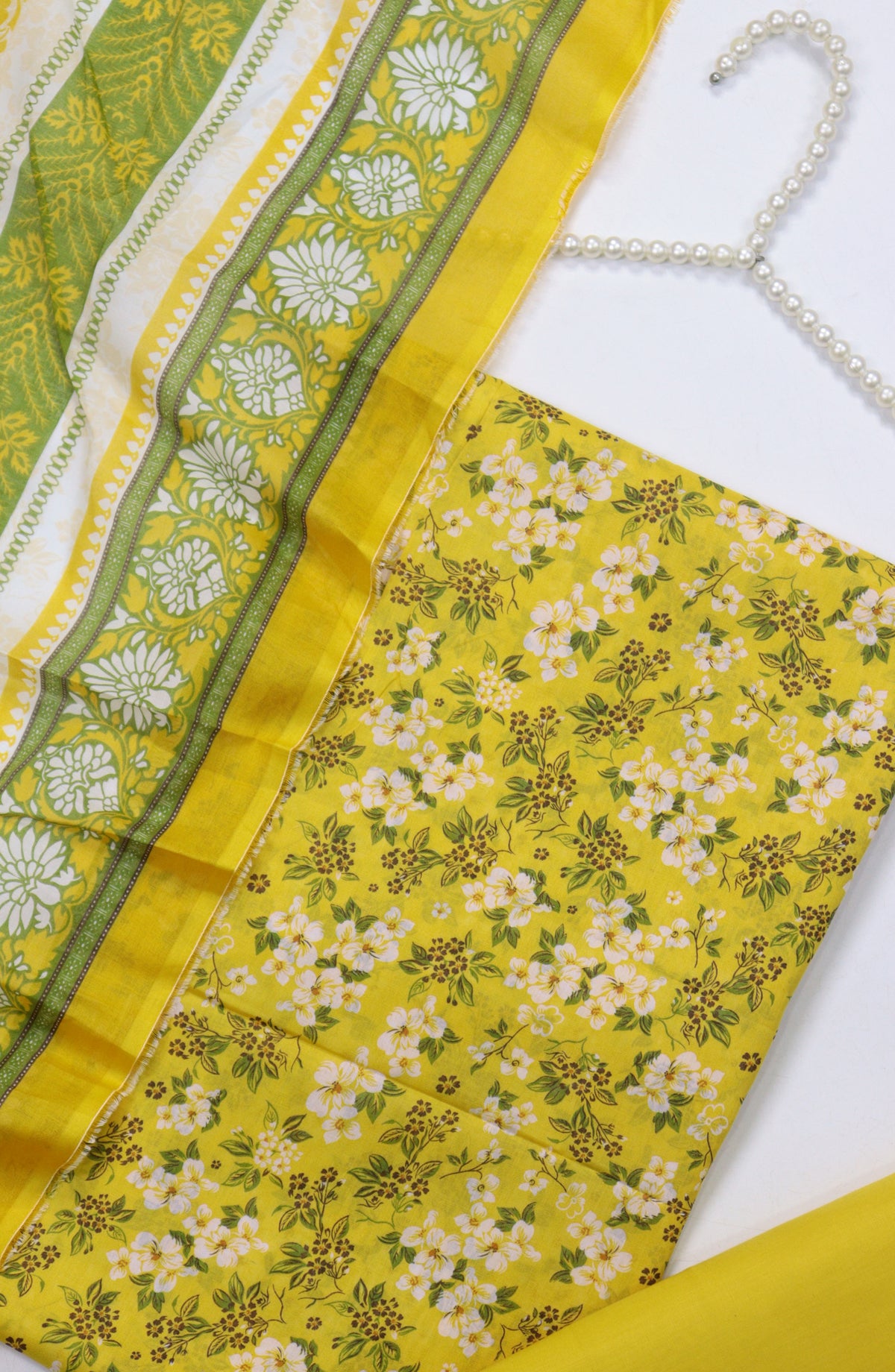 Amna Khadija Printed Cotton Unstitched 3 Piece Suit - Design-B-05 - AM25MIDC - Yellow - Mid Summer Collection