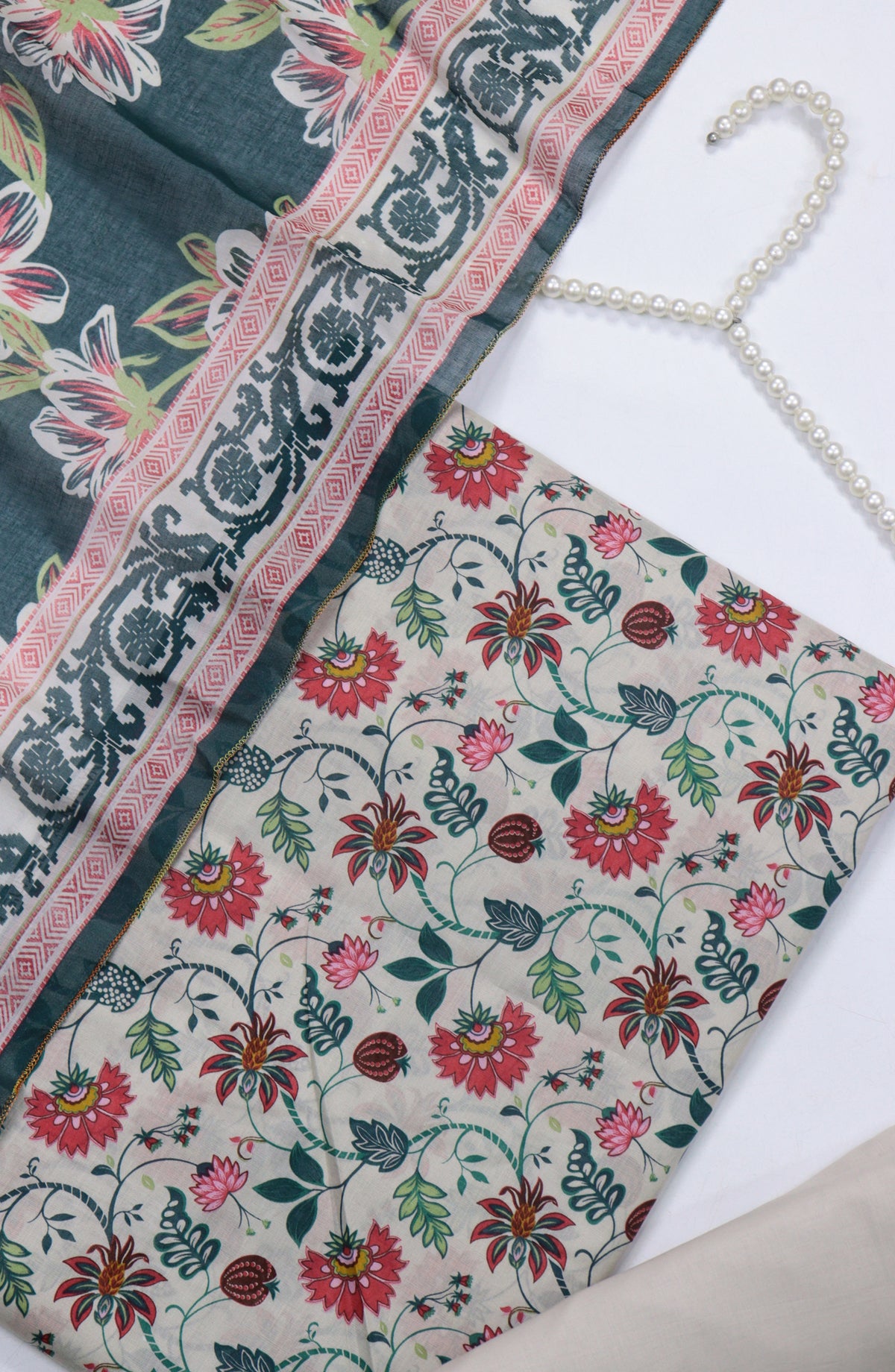 Amna Khadija Printed Cotton Unstitched 3 Piece Suit - Design-B-03 - AM25MIDC - Multi - Mid Summer Collection