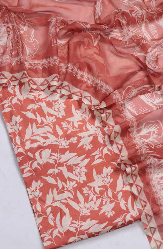 Amna Khadija Fancy Printed Lawn Unstitched 3 Piece Suit - D-08 - AM26FNC - Pink - Summer Collection