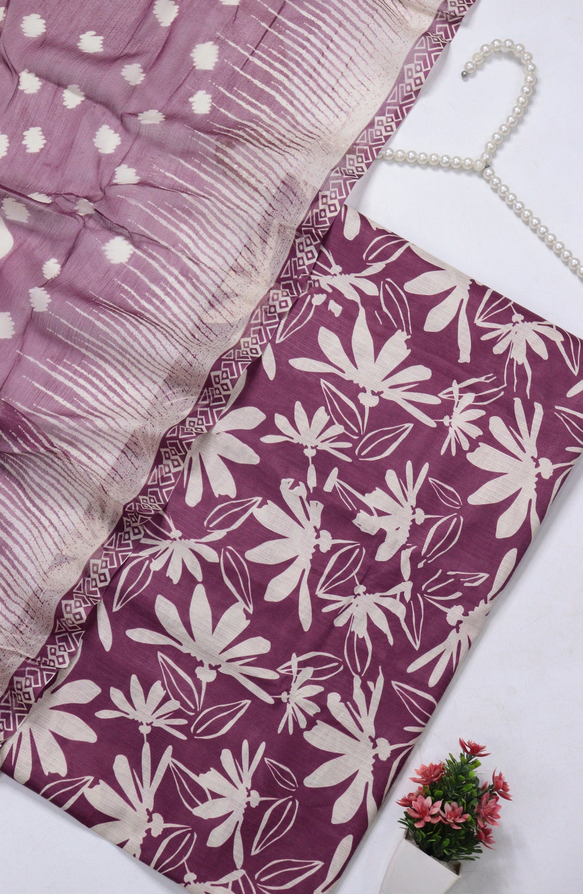 Amna Khadija Fancy Printed Lawn Unstitched 3 Piece Suit - D-02 - AM26FNC - Purple - Summer Collection