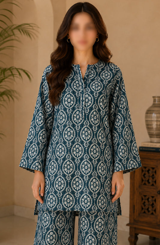 Amna Khadija Printed Lawn Unstitched 2 Piece Suit - PD-21 - AM26PDT - Green - Summer Collection