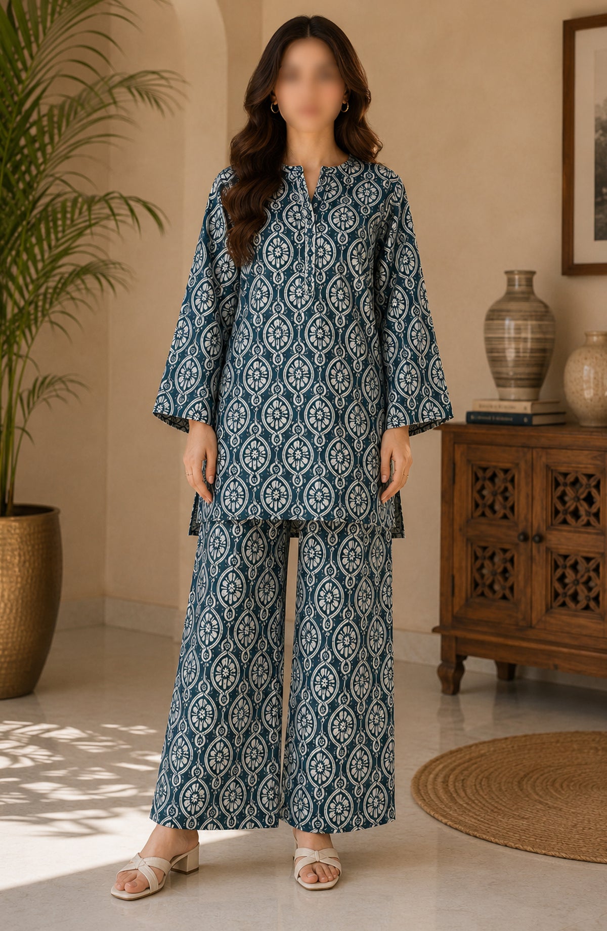 Amna Khadija Printed Lawn Unstitched 2 Piece Suit - PD-21 - AM26PDT - Green - Summer Collection