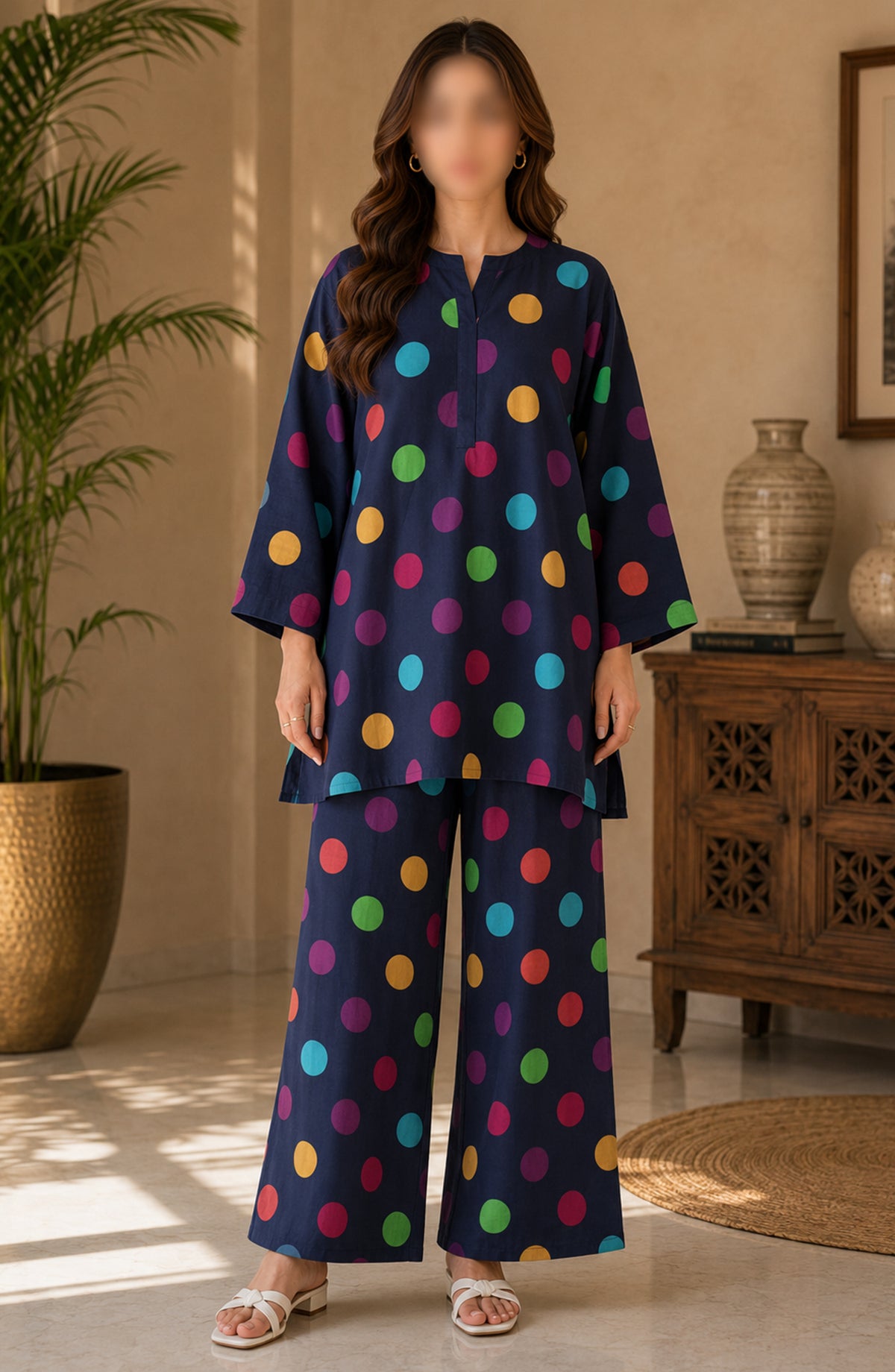 Amna Khadija Printed Lawn Unstitched 2 Piece Suit - PD-08 - AM26PDT - Blue - Summer Collection