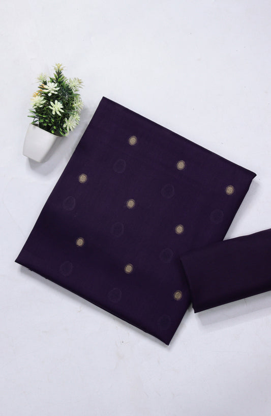 Amna Khadija Printed Broshia Unstitched 2 Piece Suit - BRD-06 - AM26PNU - Purple - Summer Collection