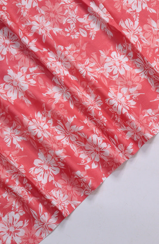 Amna Khadija Printed Lawn Unstitched 2 Piece Suit - PD-12 - AM26PNU - Orange - Summer Collection
