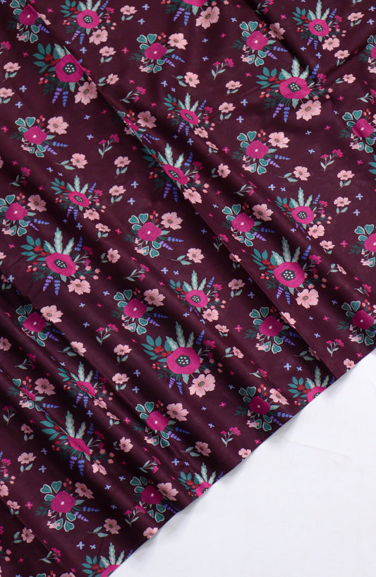 Amna Khadija Printed Lawn Unstitched 1 Piece - PD-23 - AM26PCO - Purple - Summer Collection