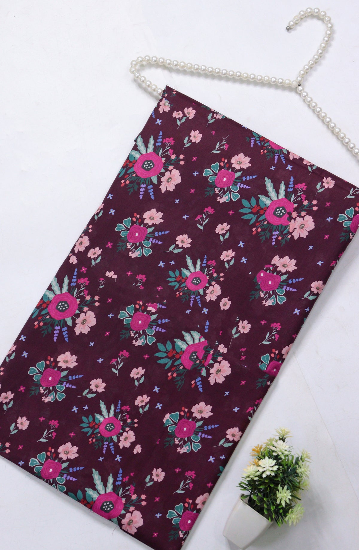 Amna Khadija Printed Lawn Unstitched 1 Piece - PD-23 - AM26PCO - Purple - Summer Collection