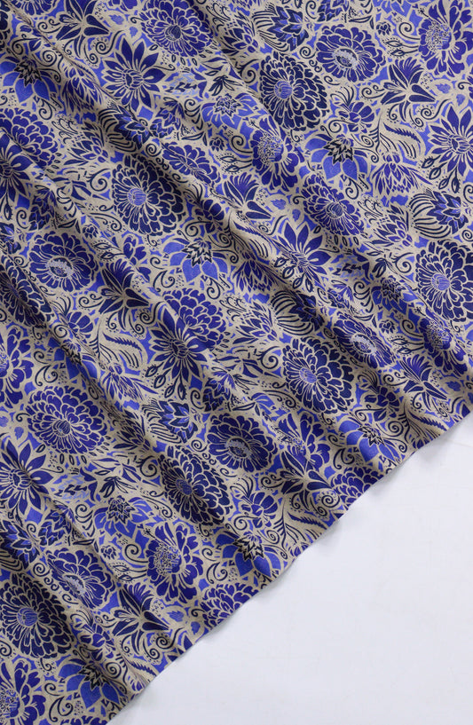 Amna Khadija Printed Lawn Unstitched 1 Piece - PD-19 - AM26PCO - Blue - Summer Collection