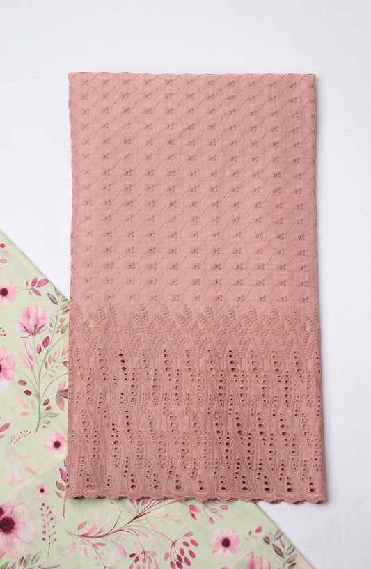 Amna Khadija Embroidered Lawn Unstitched 2 Piece Suit - CHD-06 - AM26PNU - Pink - Summer Collection