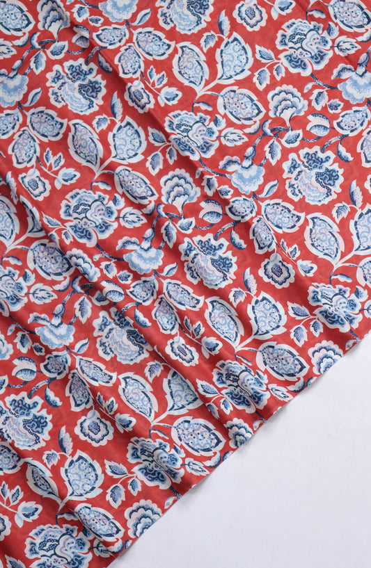Amna Khadija Printed Lawn Unstitched 1 Piece - PD-18 - AM26PCO - Red - Summer Collection