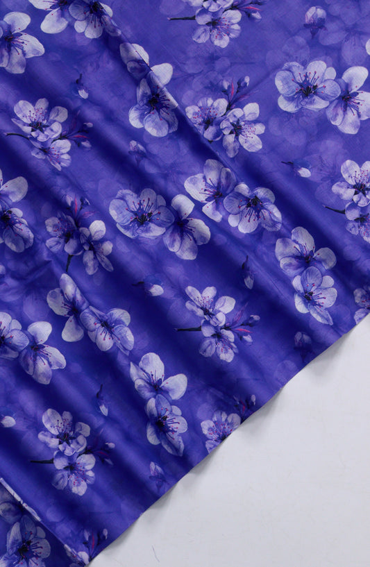 Amna Khadija Printed Lawn Unstitched 2 Piece Suit - PD-06 - AM26PNU - Blue - Summer Collection