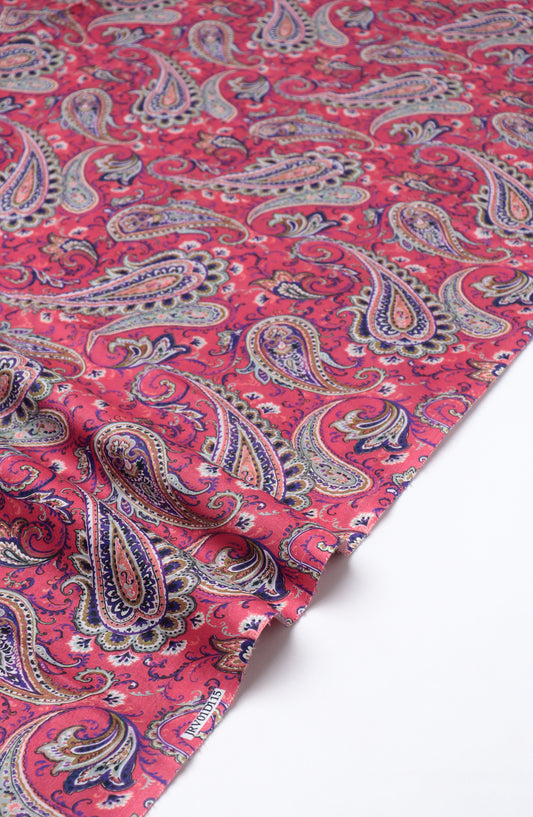 Amna Khadija Printed Lawn Unstitched 2 Piece Suit - FVD-29 - AM26PNU - Pink - Summer Collection