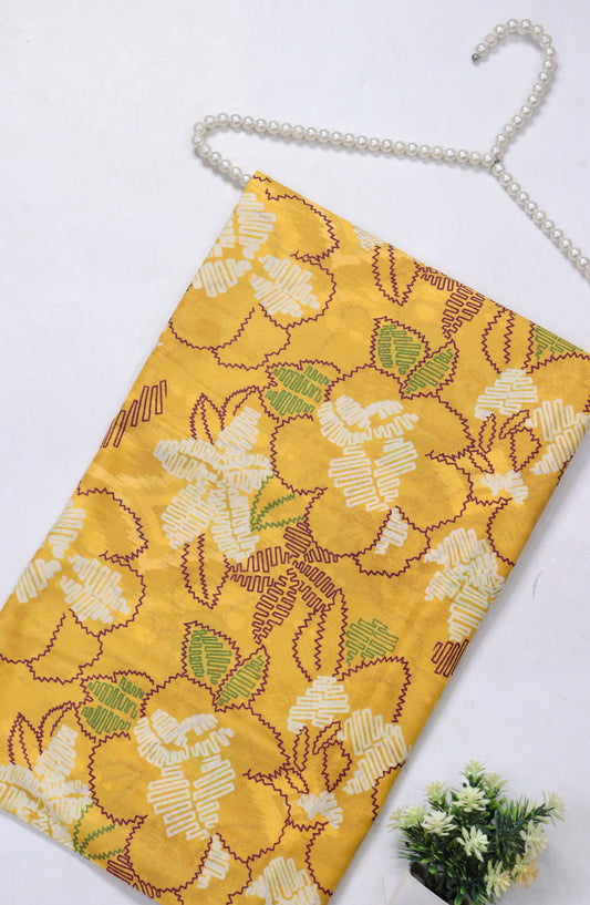Amna Khadija Printed Lawn Unstitched 1 Piece - PD-16 - AM26PCO - Mustard - Summer Collection