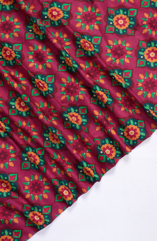 Amna Khadija Printed Lawn Unstitched 1 Piece - PD-14 - AM26PCO - Pink - Summer Collection