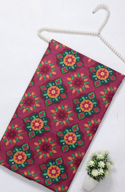 Amna Khadija Printed Lawn Unstitched 1 Piece - PD-14 - AM26PCO - Pink - Summer Collection