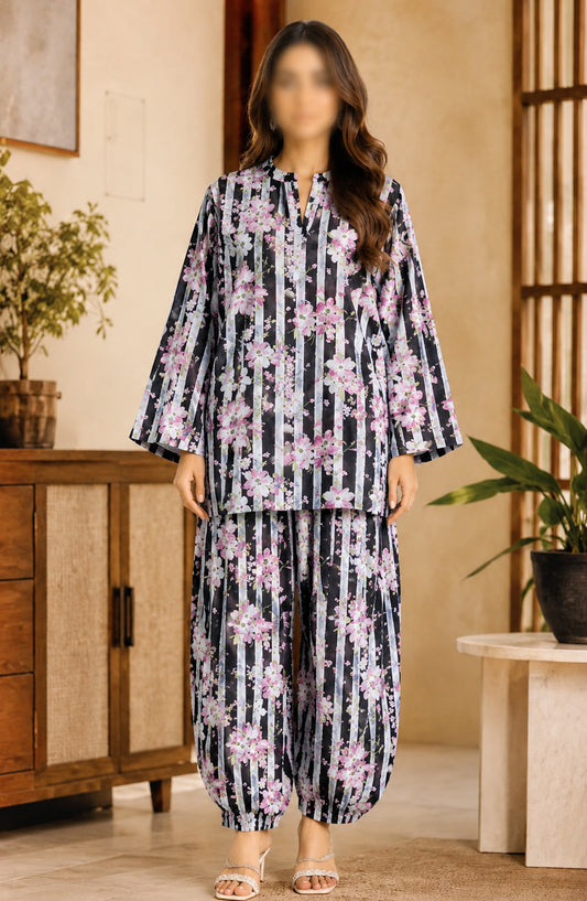 Amna Khadija Printed Lawn Unstitched 2 Piece Suit - FVD-07 - AM26PNU - Multi - Summer Collection