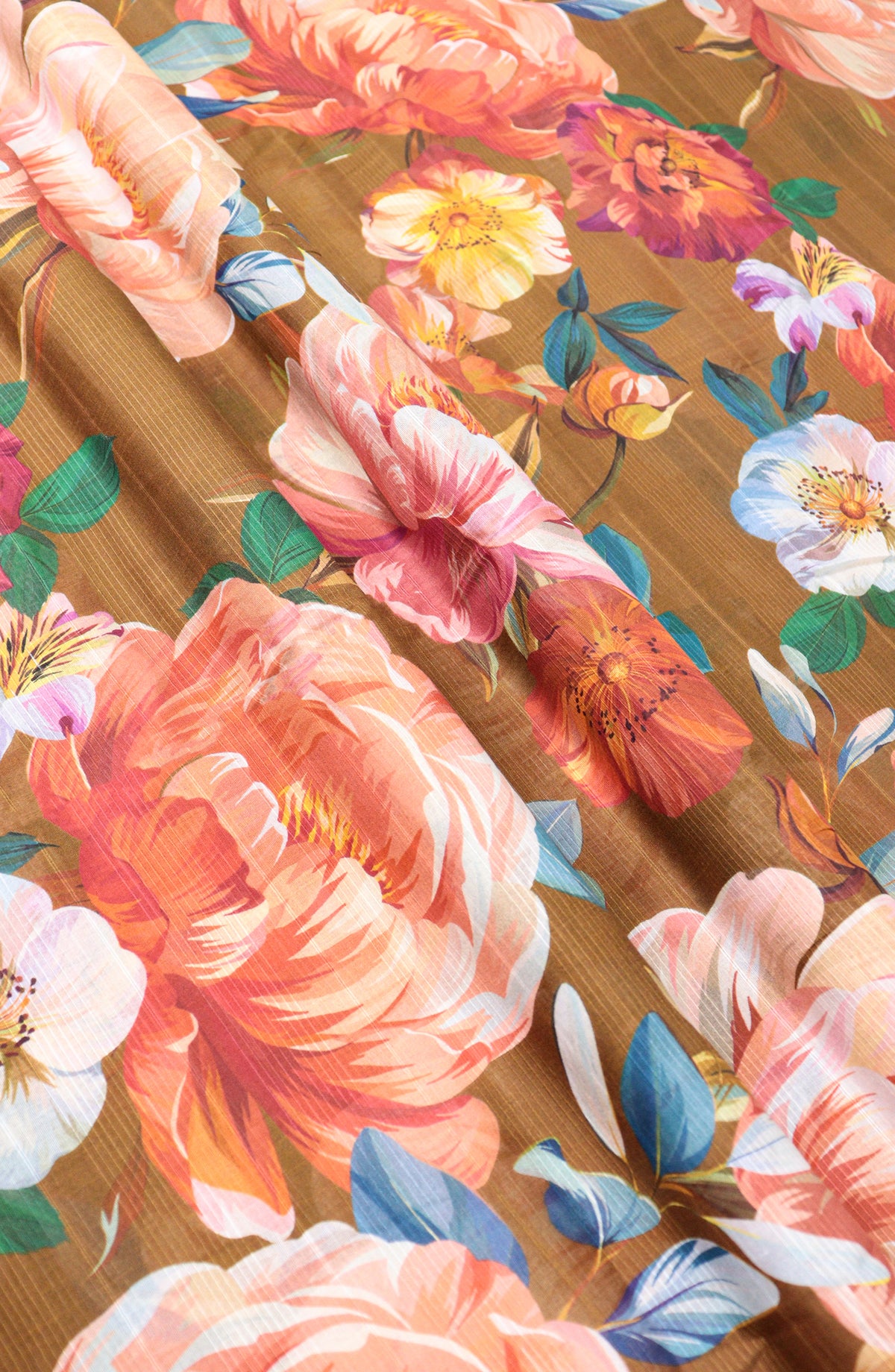 Amna Khadija Digital Printed Lawn Unstitched 2 Piece Suit - D-26 - AM26FNC - Brown - Summer Collection