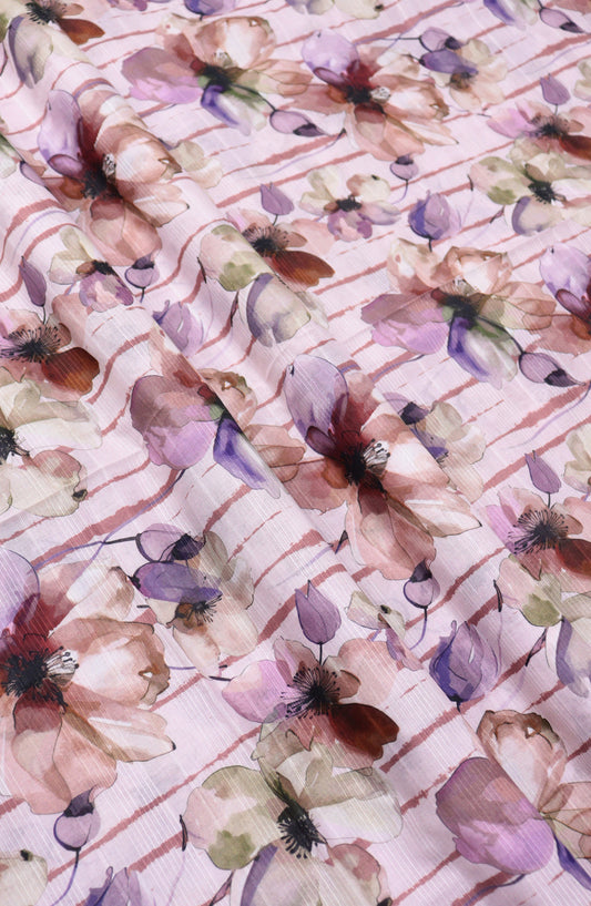 Amna Khadija Digital Printed Lawn Unstitched 2 Piece Suit - D-23 - AM26FNC - Pink - Summer Collection