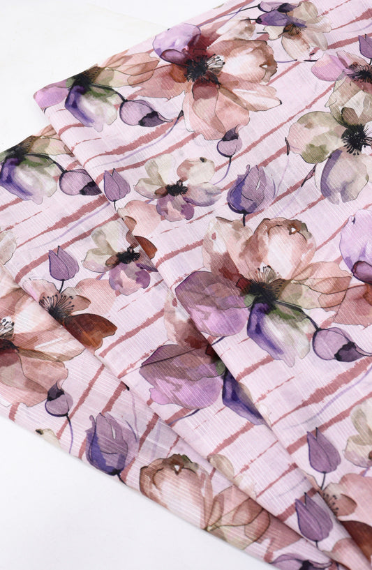 Amna Khadija Digital Printed Lawn Unstitched 2 Piece Suit - D-23 - AM26FNC - Pink - Summer Collection