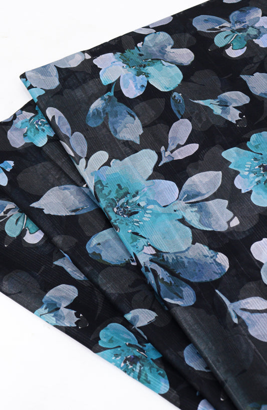 Amna Khadija Digital Printed Lawn Unstitched 2 Piece Suit - D-14 - AM26FNC - Blue - Summer Collection