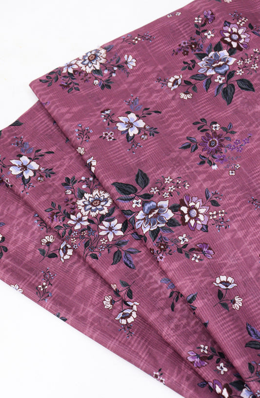 Amna Khadija Digital Printed Lawn Unstitched 2 Piece Suit - D-09 - AM26FNC - Pink - Summer Collection