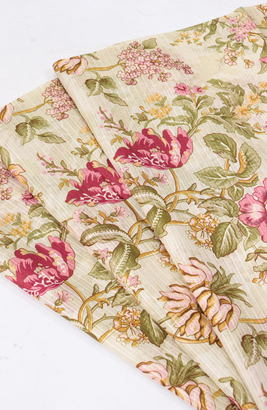 Amna Khadija Digital Printed Lawn Unstitched 2 Piece Suit - D-01 - AM26FNC - Fawn - Summer Collection