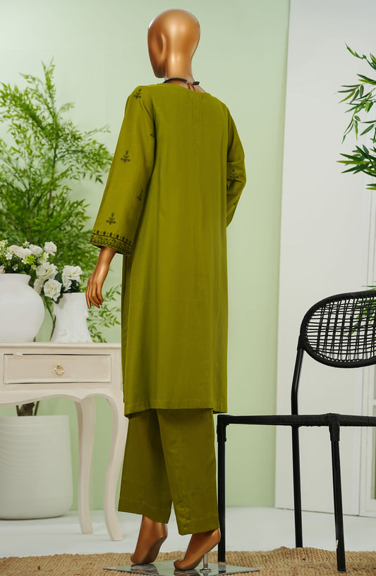 Bellini by Amna Khadija Embroidered Cotton Stitched 2 Piece Suit - BERTW-02 - AM25BERTW - Green - Summer Collection