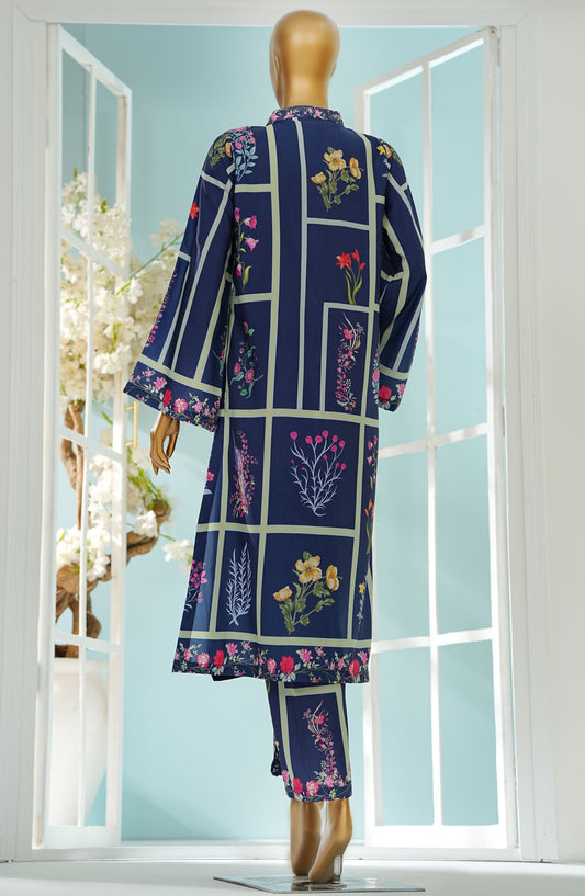 Selene by Amna Khadija Printed Lawn Stitched 2 Piece Suit - SS-01 - AM25SSPC - Blue - Summer Collection