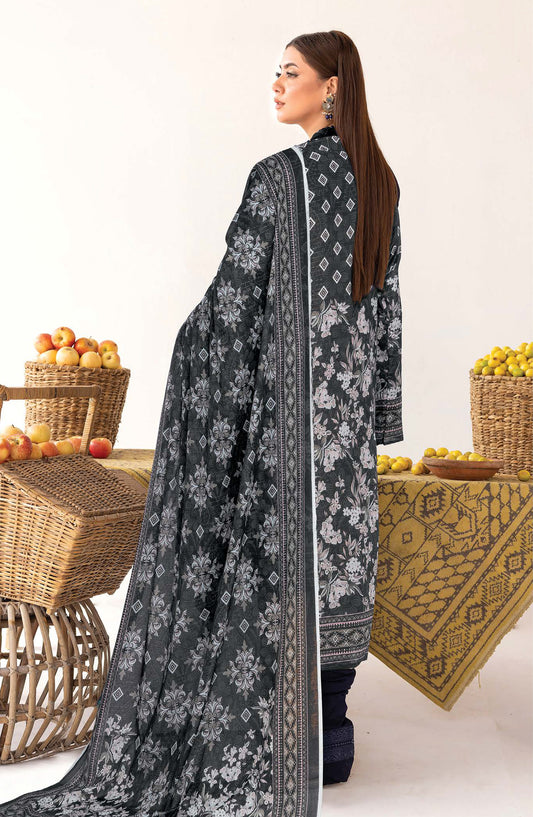 Anarkali by Johra Printed Lawn Unstitched 3 Piece Suit - JH-1197 - JH25ANAR - Black - Casual Collection