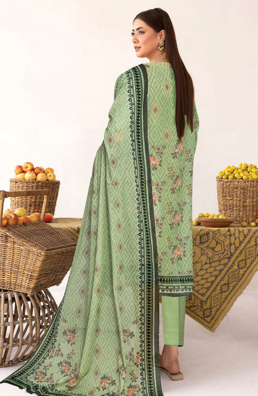 Anarkali by Johra Printed Lawn Unstitched 3 Piece Suit - JH-1196 - JH25ANAR - Green - Casual Collection