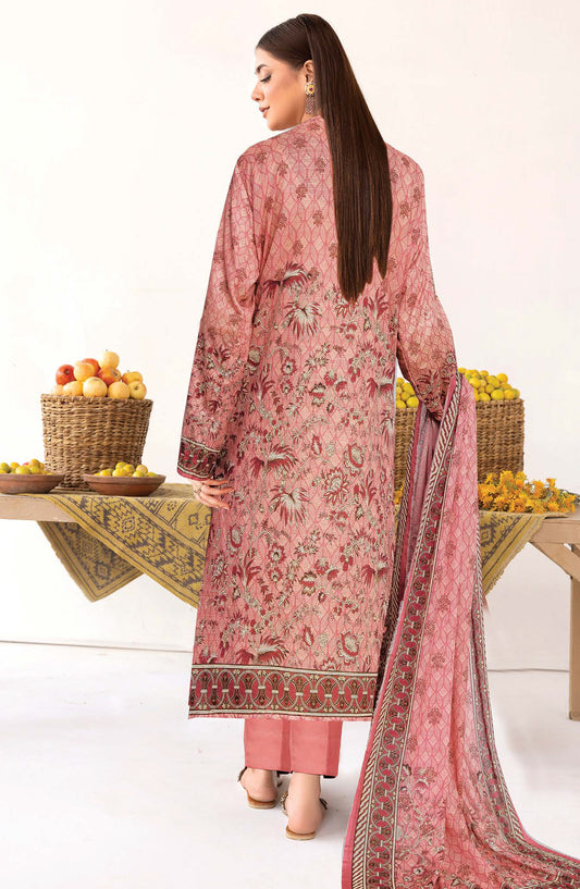 Anarkali by Johra Printed Lawn Unstitched 3 Piece Suit - JH-1192 - JH25ANAR - Pink - Casual Collection